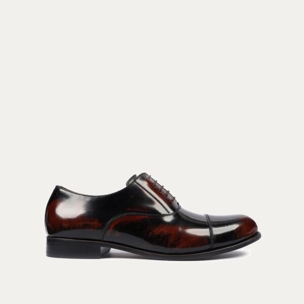 Bath - Men's Burnished Brown Box Leather Oxford Shoe