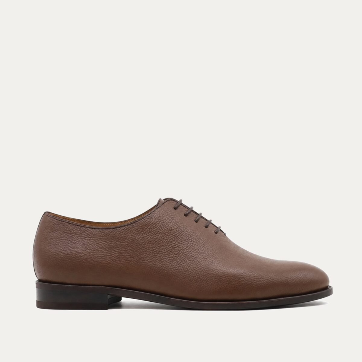 Bauska - Men's Oxblood Pebble Grain Leather Wholecut Shoe