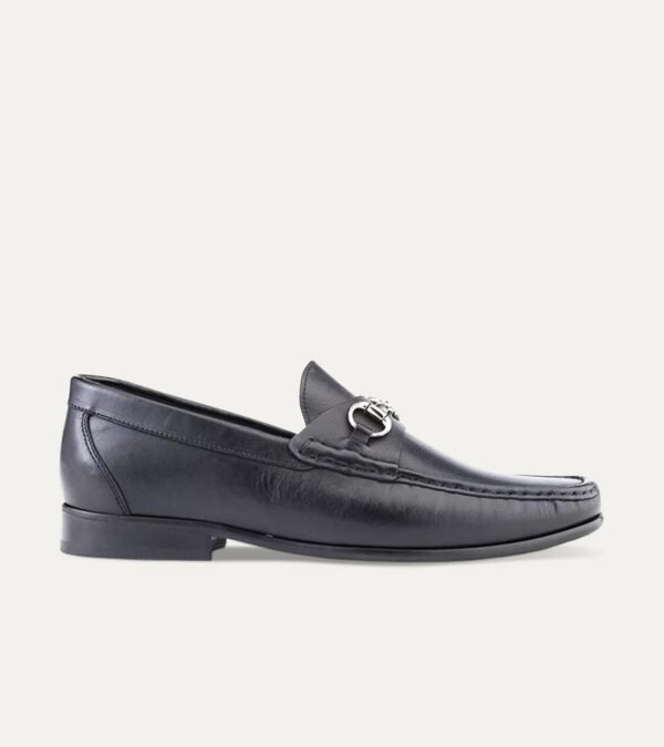 Casual Shoe Berto Bit Loafer In Black Leather