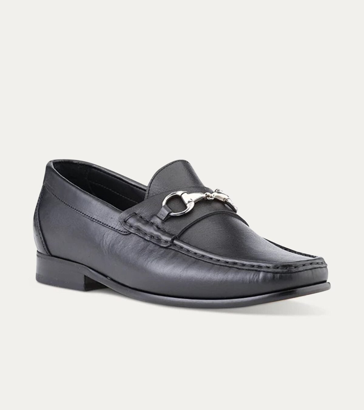 Casual Shoe Berto Bit Loafer In Black Leather