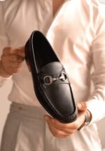 Casual Shoe Berto Bit Loafer In Black Leather