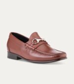 Casual Shoe Berto Bit Loafer In Brown Leather
