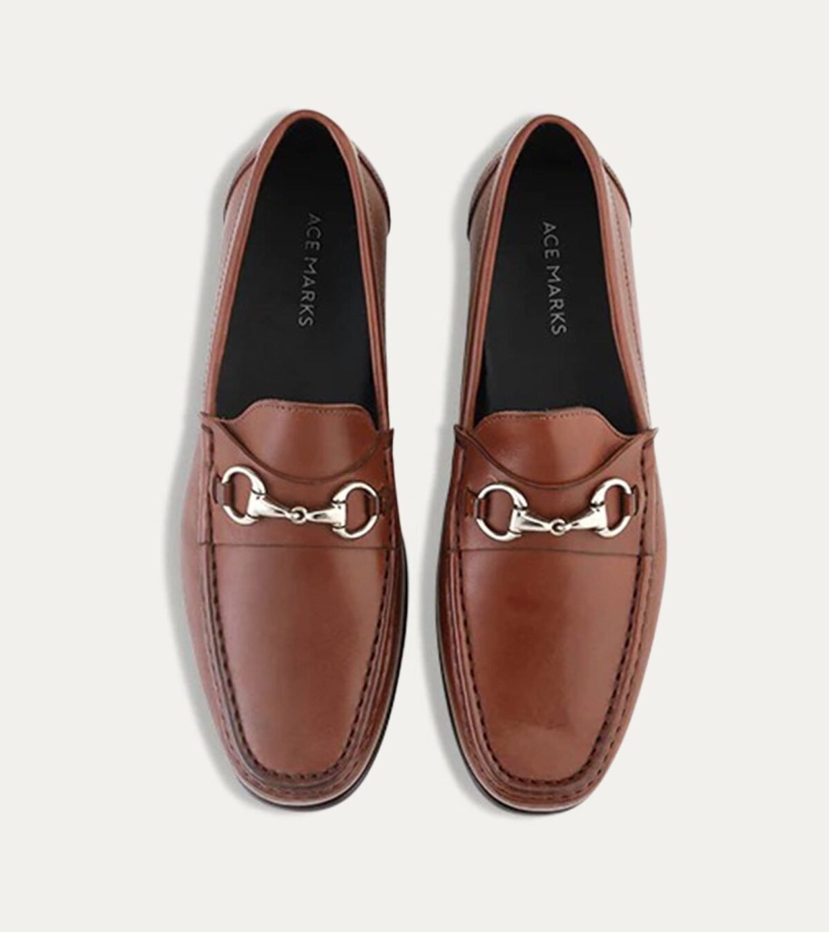 Casual Shoe Berto Bit Loafer In Brown Leather