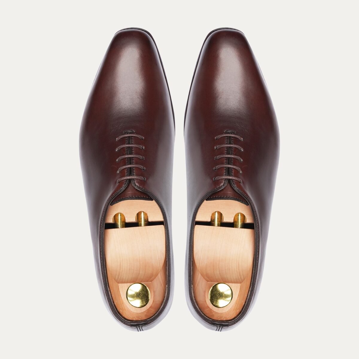 Chicky - Men's Dark Brown Calf Leather Wholecut Shoe