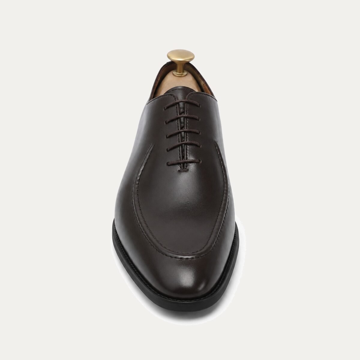 Corded - Men's Dark Brown Calf Leather Wholecut Shoe