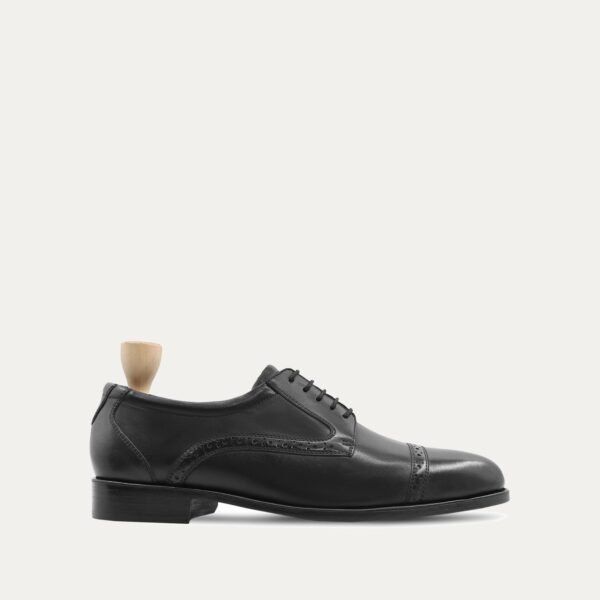 Crispin - Men's Black Calf Leather Derby Shoe