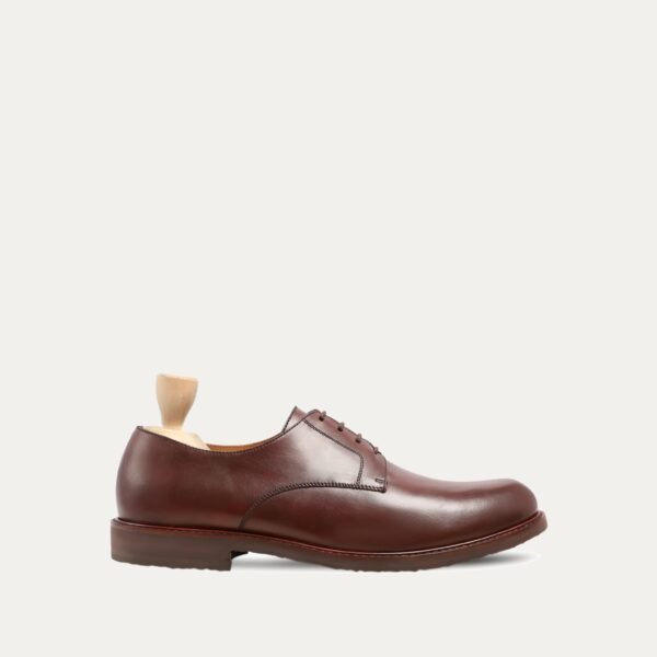 Dason - Men's Brown Patina Calf Leather Derby Shoe