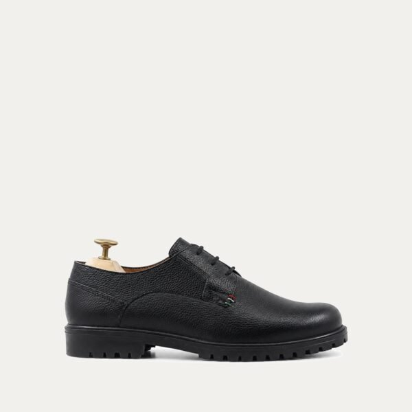 Demian - Men's Black Pebble Grain Derby Shoe