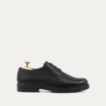 Demian - Men's Brown Pebble Grain Derby Shoe
