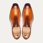 Dino - Men's Burnished Tan Patina Calf Leather Wholecut Shoe