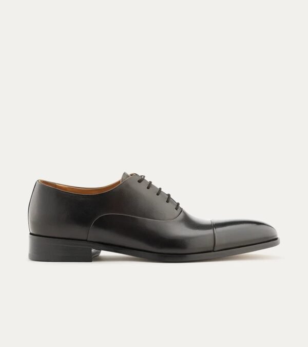 Dress Shoe Cap Toe Oxford Black Antique