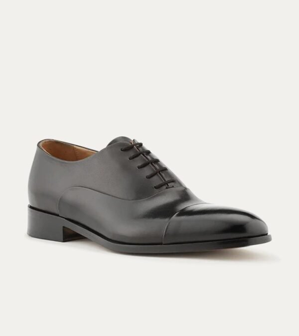 Dress Shoe Cap Toe Oxford Black Antique