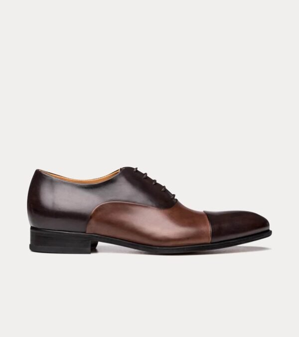 Dress Shoe Cap Toe Oxford Brown & Brown Antique