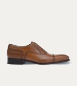 Dress Shoe Half Brogue Cap Toe Brown Antique