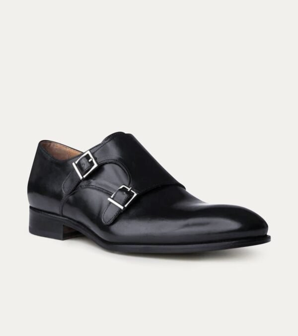 Dress Shoe Monkstrap Black Antique