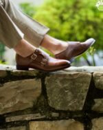 Dress Shoe Monkstrap Brown Antique