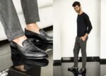 Dress Shoe Penny Loafer Black Antique Leather