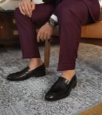 Dress Shoe Penny Loafer Black Leather