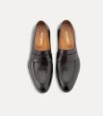 Dress Shoe Penny Loafer Black Leather