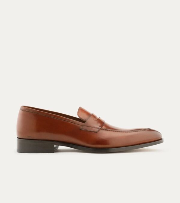 Dress Shoe Penny Loafer Cognac Antique Leather