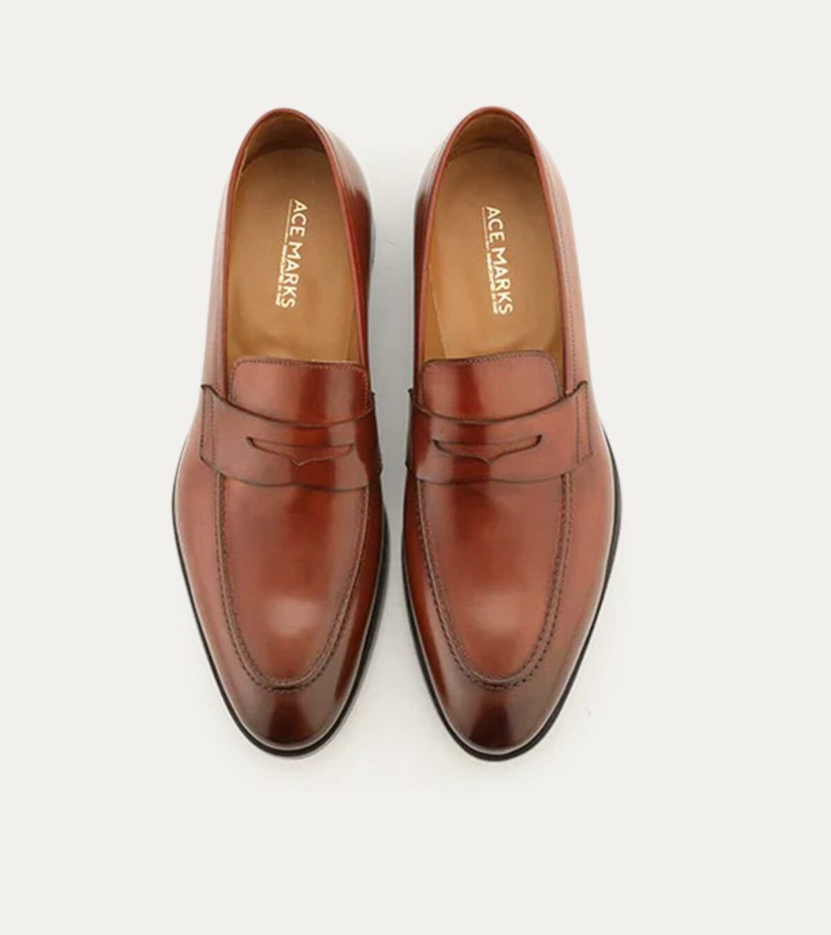 Dress Shoe Penny Loafer Cognac Antique Leather