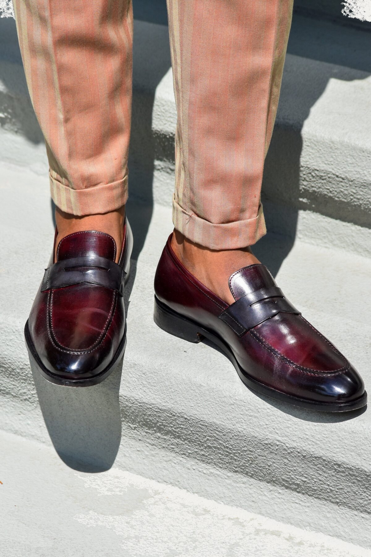 Dress Shoe Penny Loafer Diablo Antique & Dark Grey Leather