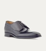 Dress Shoe Plain Toe Blucher Black Antique