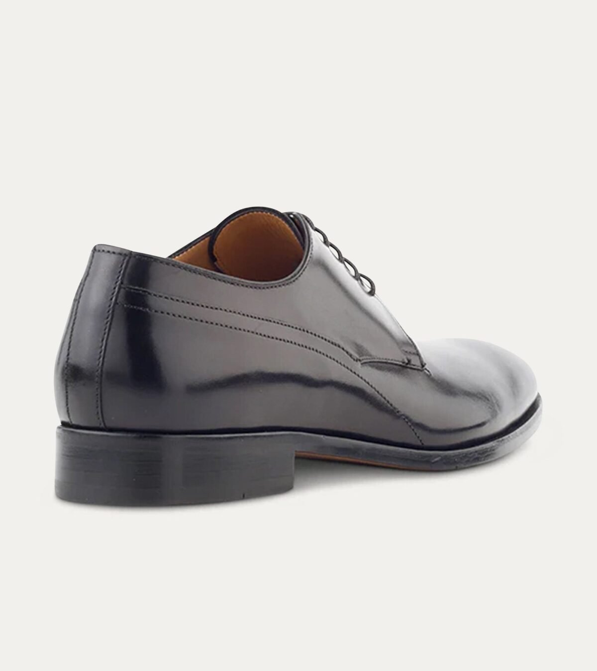 Dress Shoe Plain Toe Blucher Black Antique