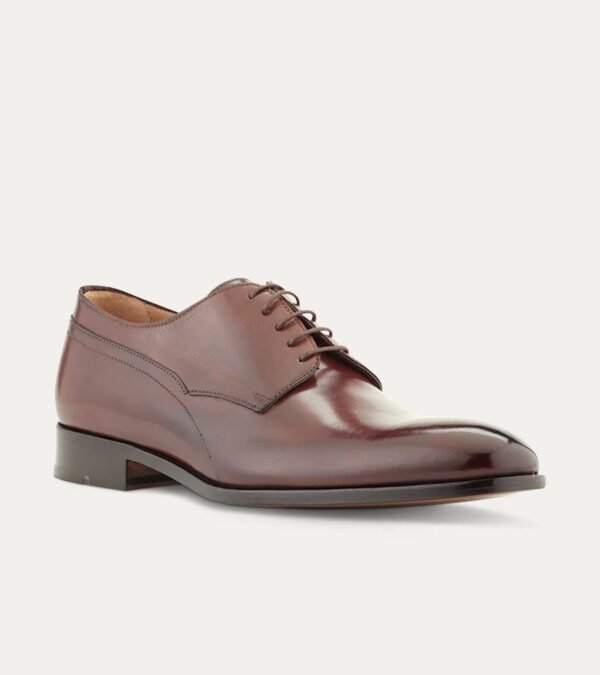 Dress Shoe Plain Toe Blucher Brown Antique