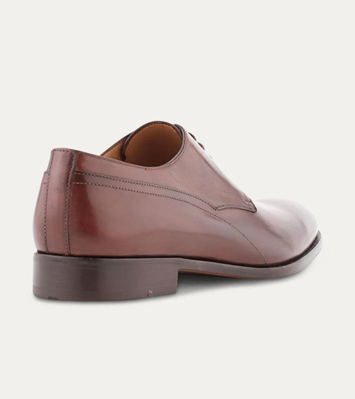Dress Shoe Plain Toe Blucher Brown Antique
