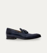 Dress Shoe Tassel Loafer Blue Tony Patina Leather