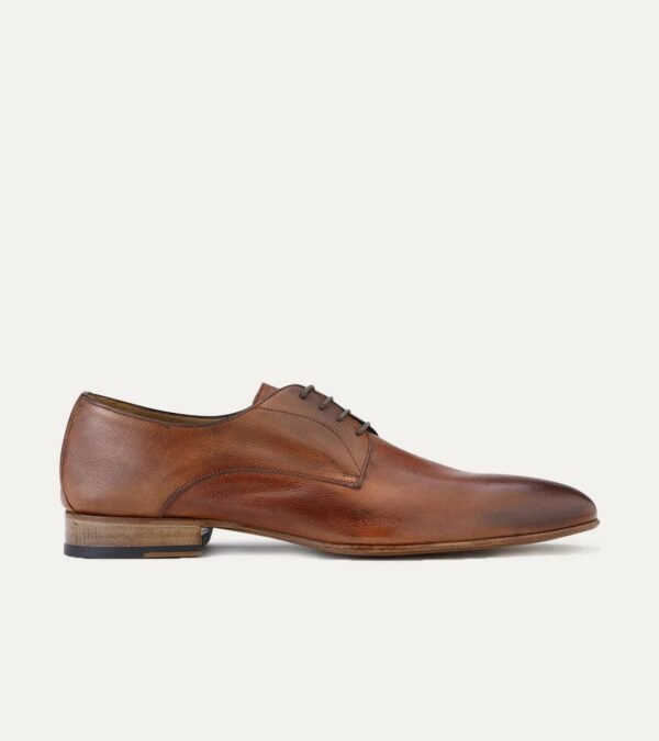 Dress Shoe Travel Derby In Cuoio Buffalo
