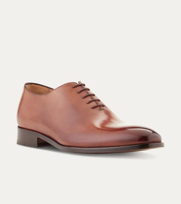 Dress Shoe Wholecut Oxford Plain Toe Cuoio Antique