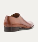 Dress Shoe Wholecut Oxford Plain Toe Cuoio Antique