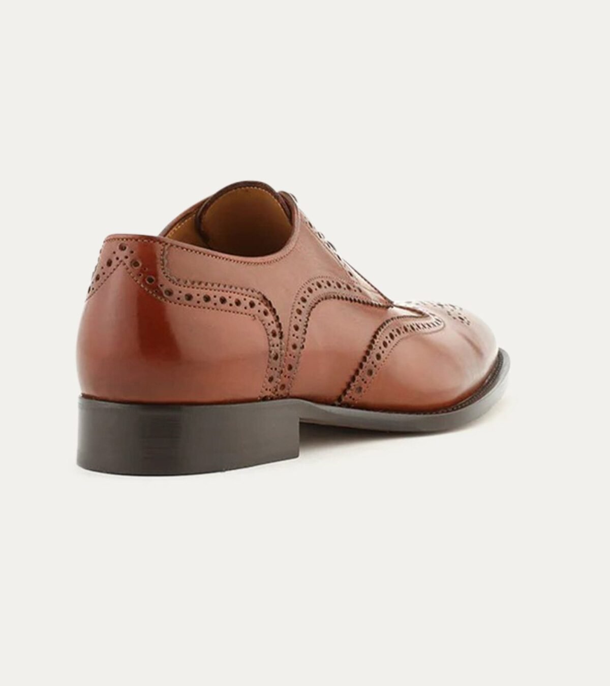Dress Shoe Wingtip Cognac Antique