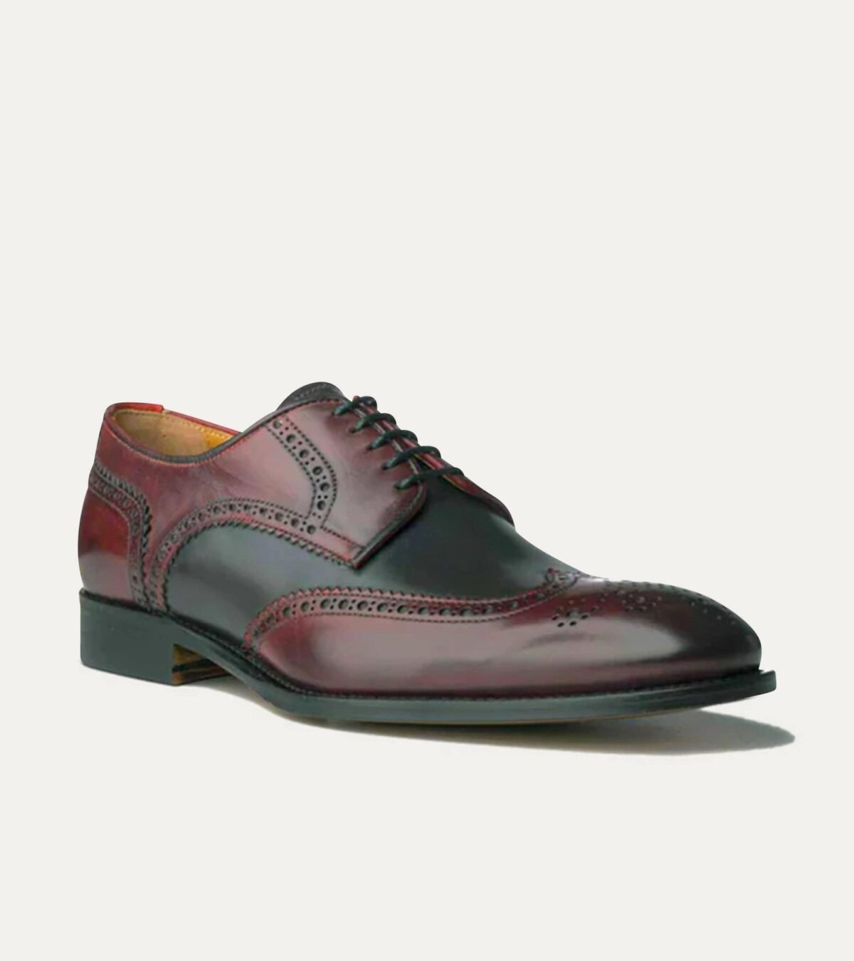Dress Shoe Wingtip Diablo Antique And Dark Grey
