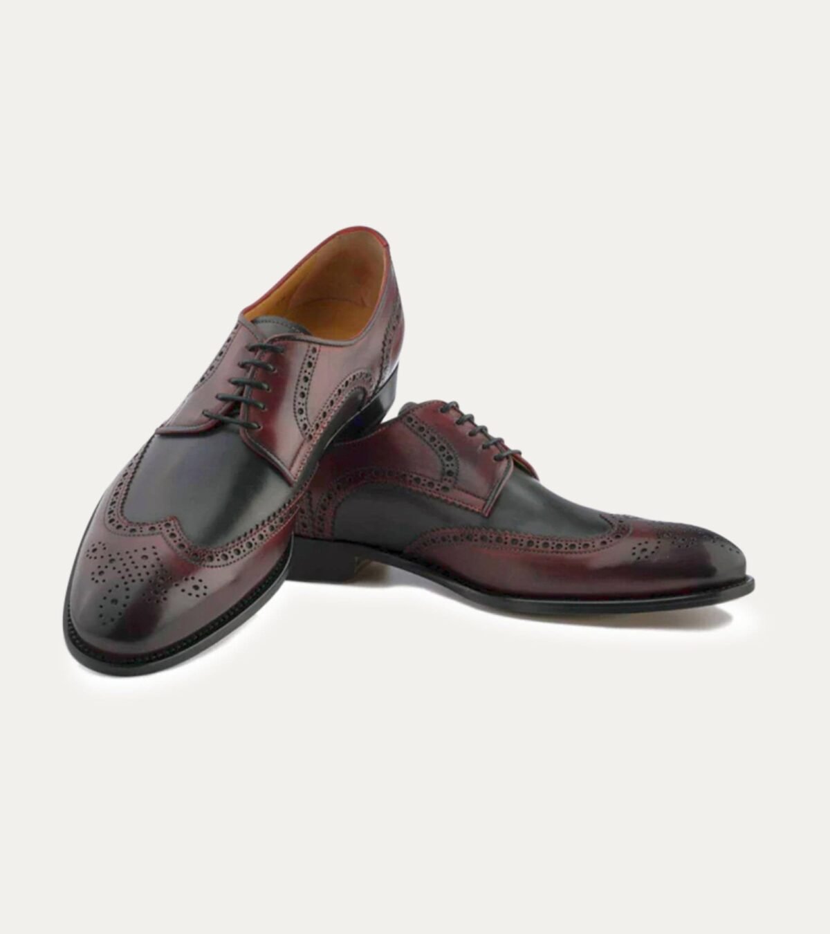 Dress Shoe Wingtip Diablo Antique And Dark Grey