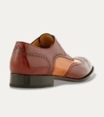 Dress Shoe Wingtip Wine And Cuoio