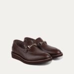 Drew - Children's Light Brown Calf Leather Loafers