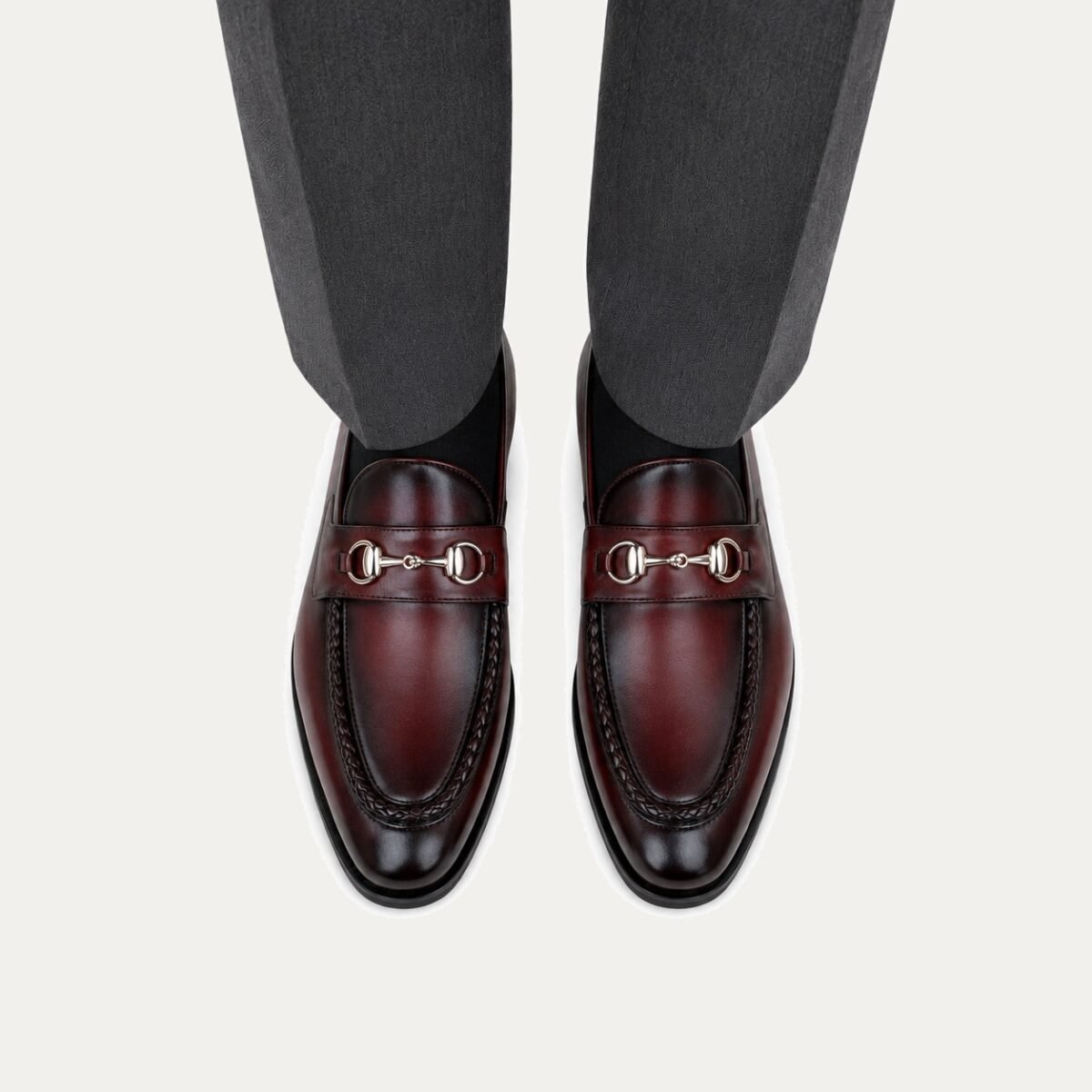 Eric - Men's Oxblood Calf Leather Loafer