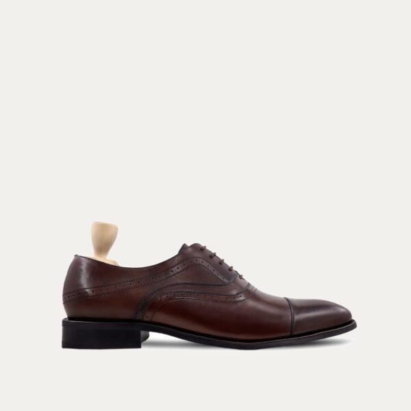 Heberto - Men's Brown Calf Leather Oxford Shoe