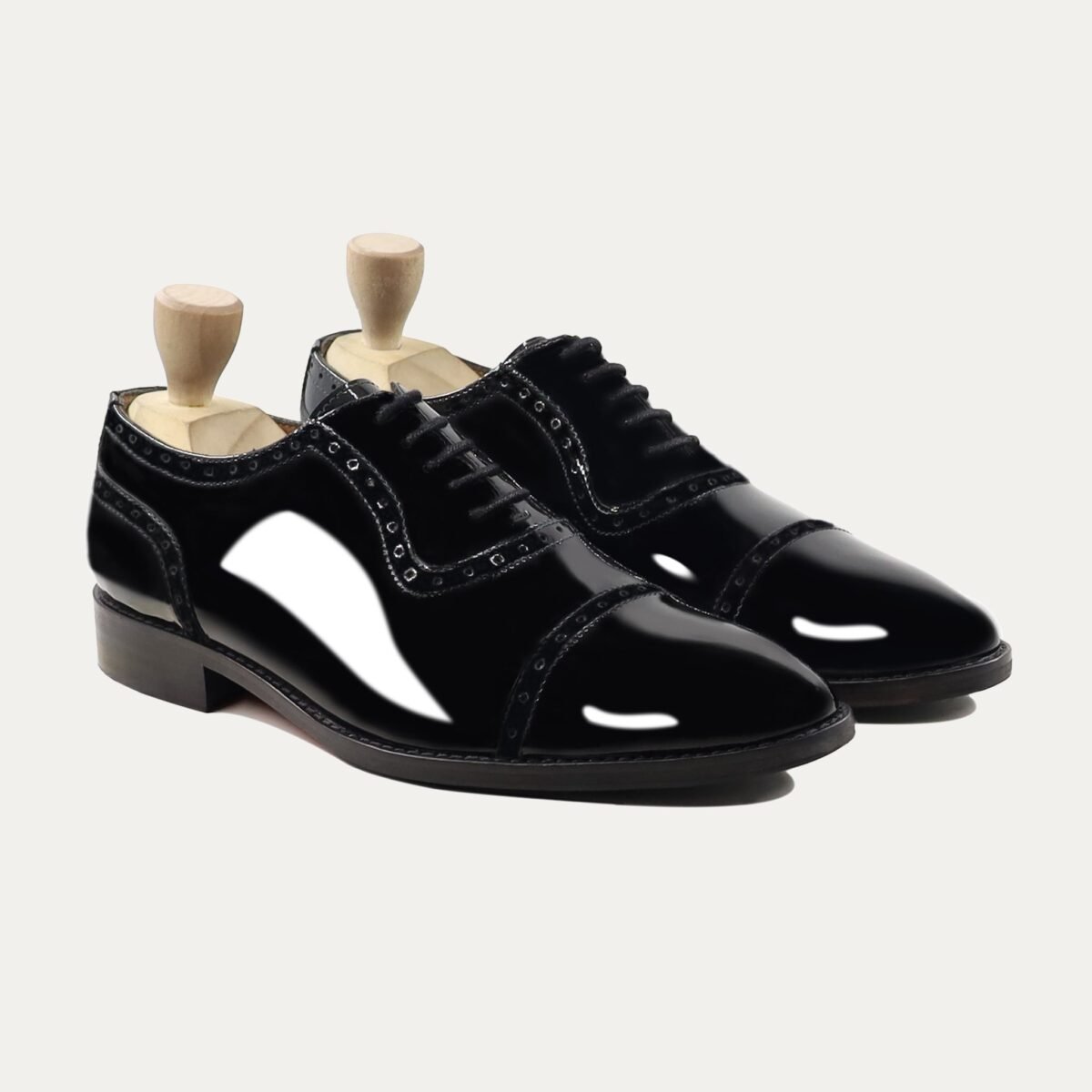 Ingram - Men's Black Patent Leather Oxford Shoe
