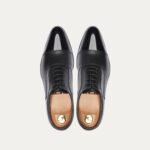 Istanbul - Men's Black Calf and Box Leather High Shine Oxford Shoe