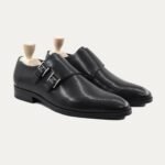 Jeralyn - Men's Black Calf Leather Double Monkstrap