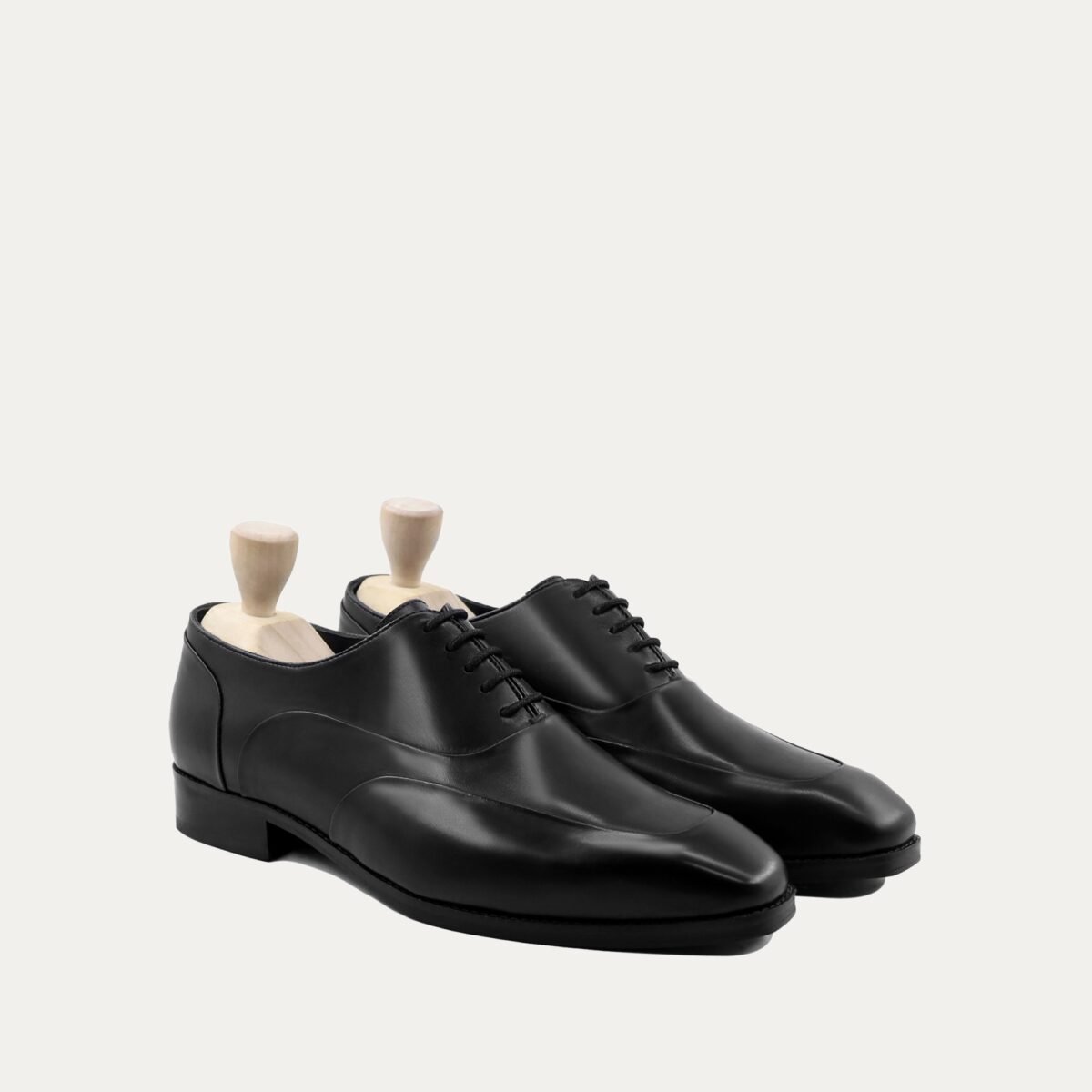 Kabe - Men's Black Calf Leather Oxford Shoe