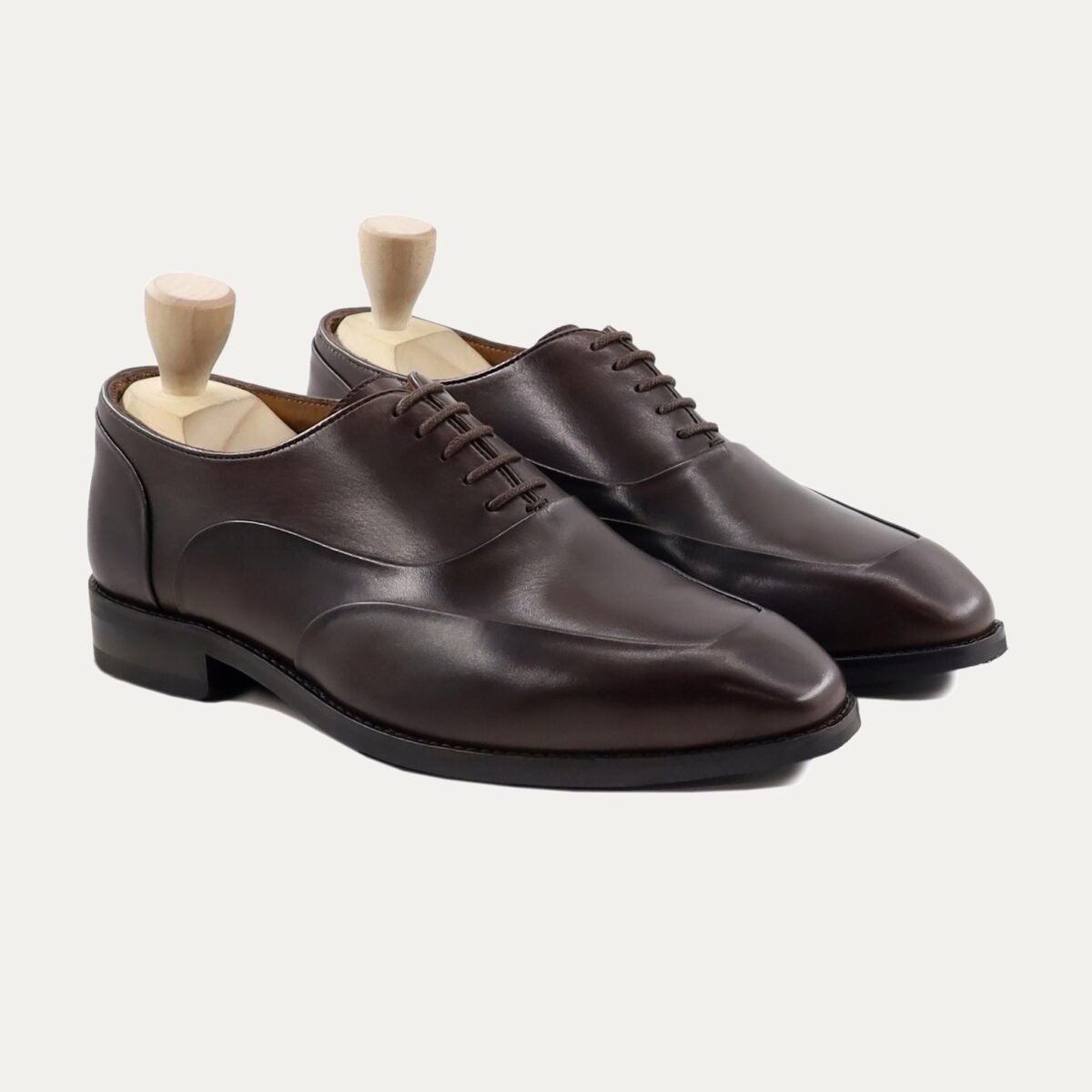 Kabe - Men's Black Calf Leather Oxford Shoe