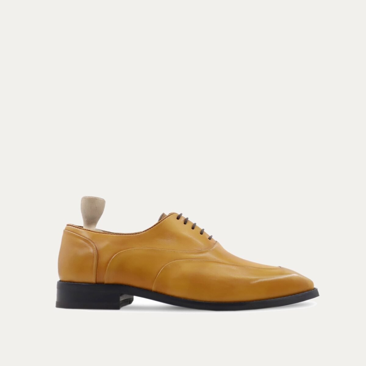 Kabe - Men's Dark Brown Calf Leather Oxford Shoe