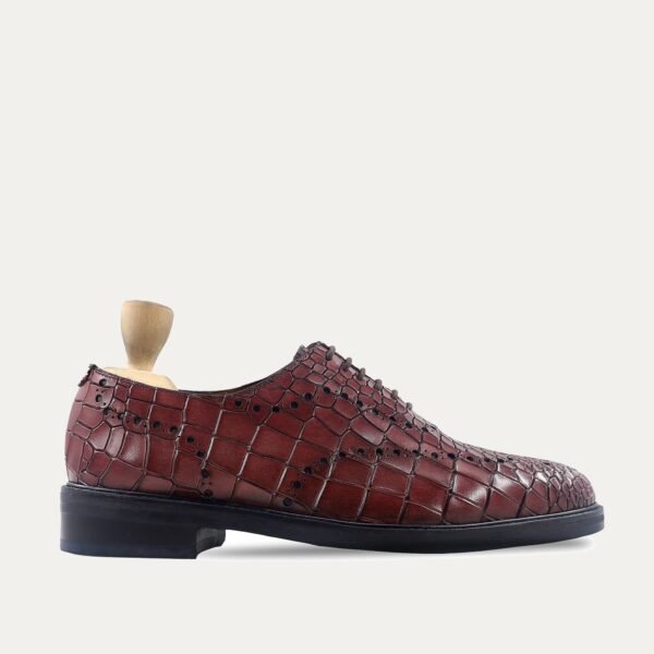Karol - Men's Oxblood Calf Leather Wholecut Shoe