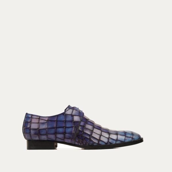 Kosti - Men's Burnished Blue Calf Leather Derby Shoe