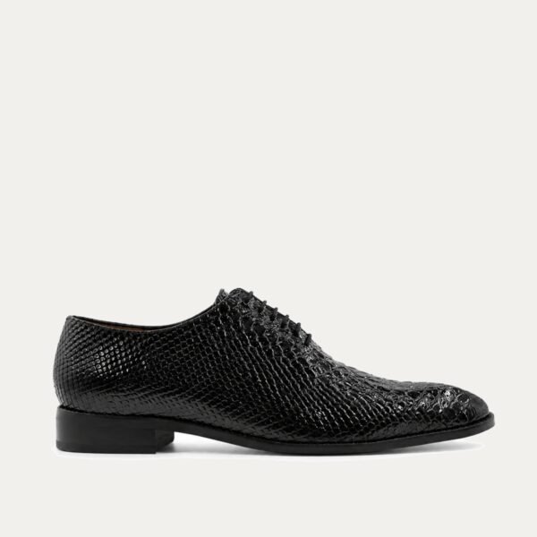 Kovo - Men's Black Patent Leather Wholecut Shoe